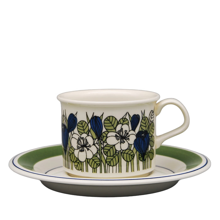 Arabia Krokus Coloured Coffee Cup 0,18l, vintage Cup & Soucer Arabia