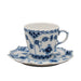 Royal Copenhagen Blue Fluted Full Lace Espresso Cup Design 1038, vintage Cup & Soucer Royal Copenhagen   