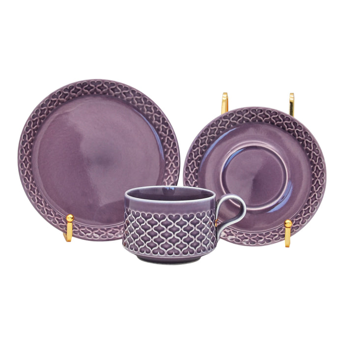 J.H. Quistgaard Cordial Palet Tea Cup purple, vintage tea cup Quistgaard Cordial Palet