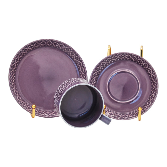 J.H. Quistgaard Cordial Palet Tea Cup purple, vintage tea cup Quistgaard Cordial Palet